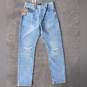Polo Ralph Lauren Callen high rise slim denim jeans straight leg pants 29 short
